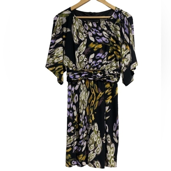 Taylor abstract‎ dress watercolor size 6 hidden back zipper - Picture 1 of 6